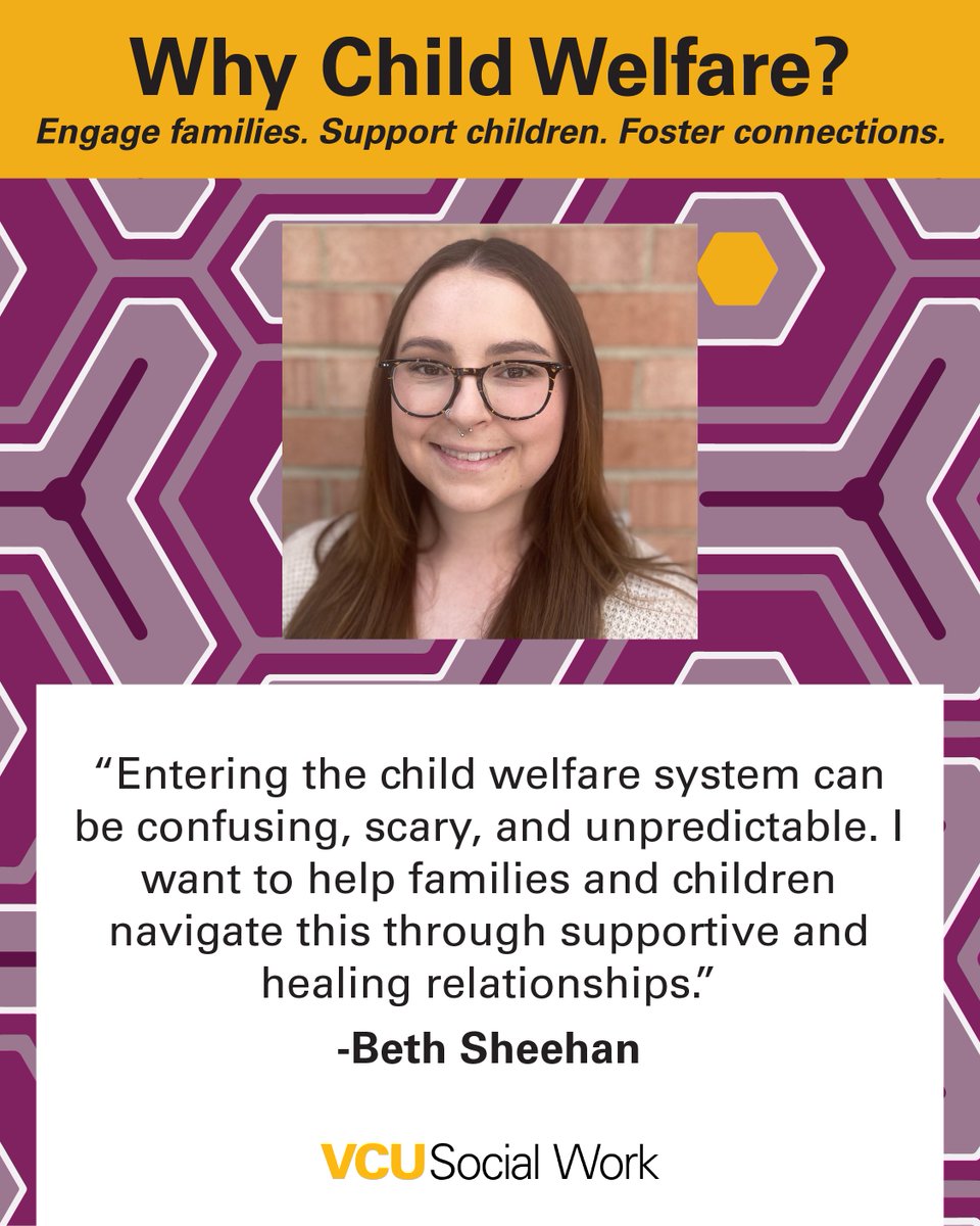 VCU Social Work (@vcusocialwork) on Twitter photo Apply for the #VCUSSW-<a href="/VDSS/">The Virginia Department of Social Services</a> Child Welfare Stipend Program's Fall 2025 cohort by 3/26: vcussw.info/CWSP25App. Specialized training + $10K stipend, with work payback requirement. Learn more about Beth and the rest of our 2025 CWSP grads at vcussw.info/CWSP25Grads. 🎓 Apply for the #VCUSSW-<a href="/VDSS/">The Virginia Department of Social Services</a> Child Welfare Stipend Program's Fall 2025 cohort by 3/26: vcussw.info/CWSP25App. Specialized training + $10K stipend, with work payback requirement. Learn more about Beth and the rest of our 2025 CWSP grads at vcussw.info/CWSP25Grads. 🎓