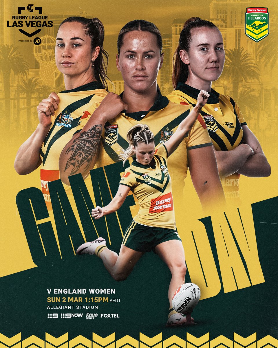 TODAY IS THE DAY! 🤩 

#NRLVegas