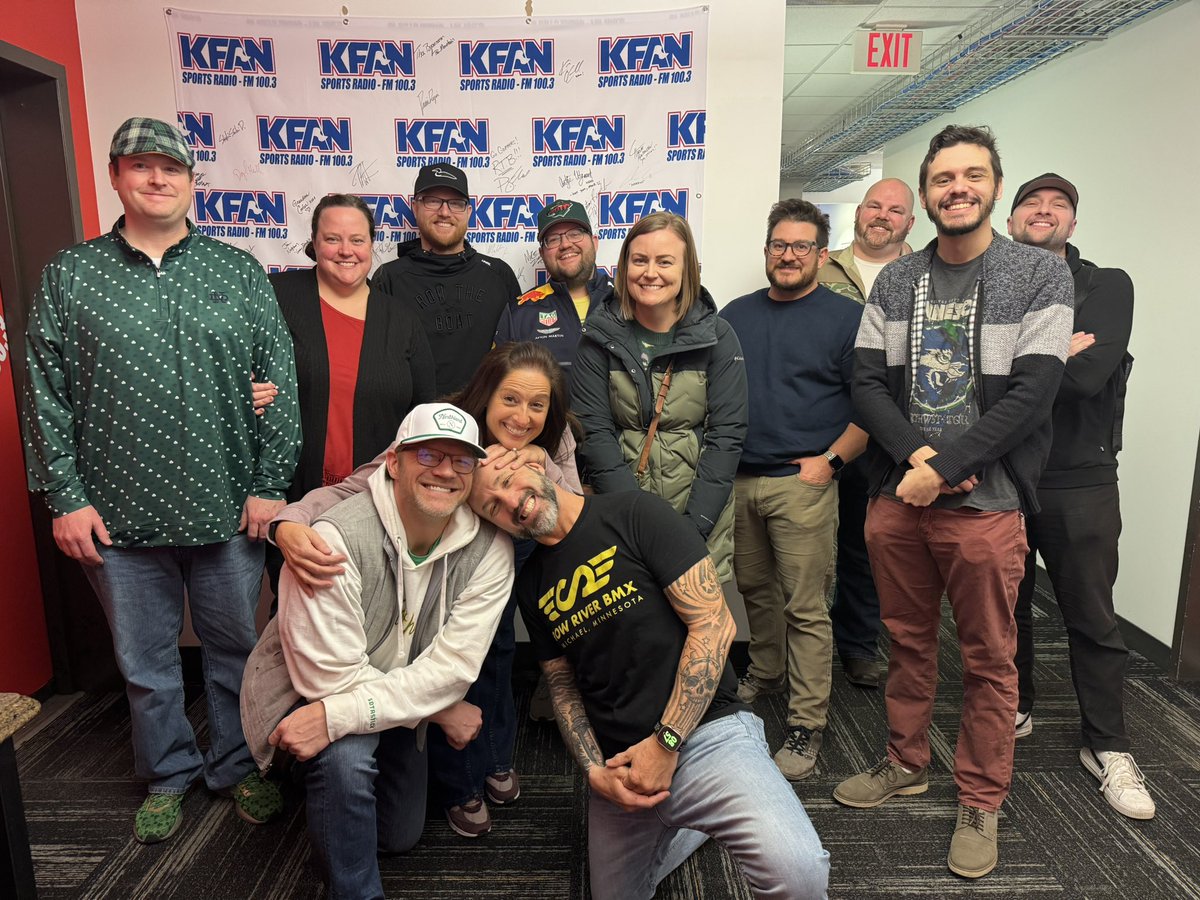 PowerTripKFAN's tweet photo. We had a great group of people in studio this morning for the 563rd @InitialsGame!$86,000 on the line next week for the @StPaulFCU Initials Jackpot! https://t.co/bNZgrbD66v