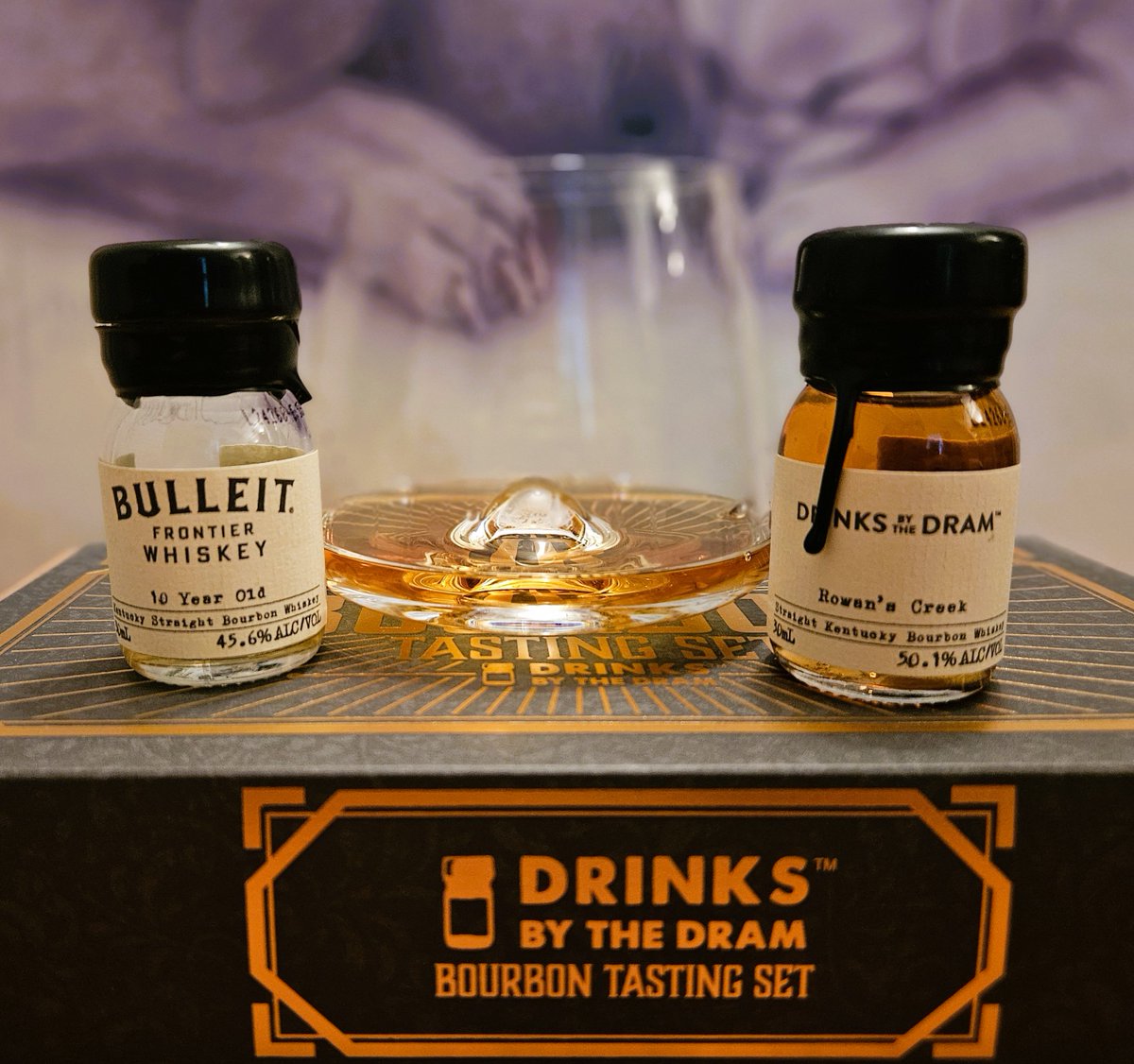 Missed last Friday, the only thing to do is double-up for the final Friday in February American Whiskey. A spicy &amp; smoky Bulleit 10yo and full-on caramel of Rowan's Creek.