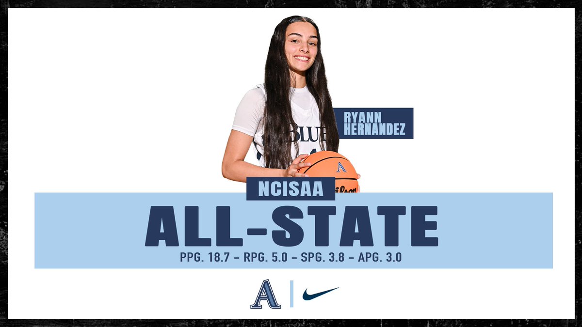 Asheville School Girls Basketball (@asblueswbk) on Twitter photo Congratulations to <a href="/Ryann_hz/">Ryann Hernandez</a> for being selected to the NCISAA 3A All State Team for the second consecutive year. Proud of you and all your hard work Ryann!!
#goblues Congratulations to <a href="/Ryann_hz/">Ryann Hernandez</a> for being selected to the NCISAA 3A All State Team for the second consecutive year. Proud of you and all your hard work Ryann!!
#goblues
