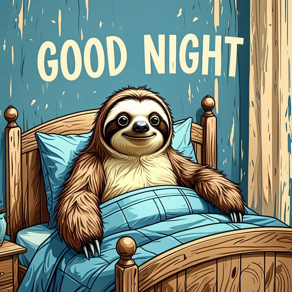 $Ksloth Was a busy Friday at work but, was ok. Wishing a lovely good night to everyone.