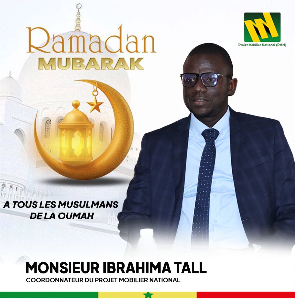En ce début du mois de Ramadan, nous souhaitons à toute la communauté musulmane du Sénégal un mois pieux, rempli de pardon, de partage et de bénédictions. 
@Min_tourism_art
<a href="/MobilierProjet/">Projet Mobilier National</a>
<a href="/PR_Diomaye/">Bassirou Diomaye Faye</a>
<a href="/SonkoOfficiel/">Ousmane Sonko</a>
<a href="/M_DIAO221/">Mountaga DIAO</a>
<a href="/CitizenLYsn/">Ousseynou LY</a>
<a href="/IbrahimaTall_SN/">Ibrahima TALL</a>