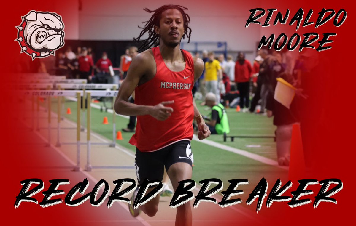 RECORD BREAKER!

Rinaldo Moore runs a school-record 7.91 in the prelims of the 60 meter hurdles at the <a href="/NAIA/">NAIA</a> National Indoor Championships! Moore will run in the finals at 11:55 a.m. tomorrow! #BulldogPride #SettingRecords