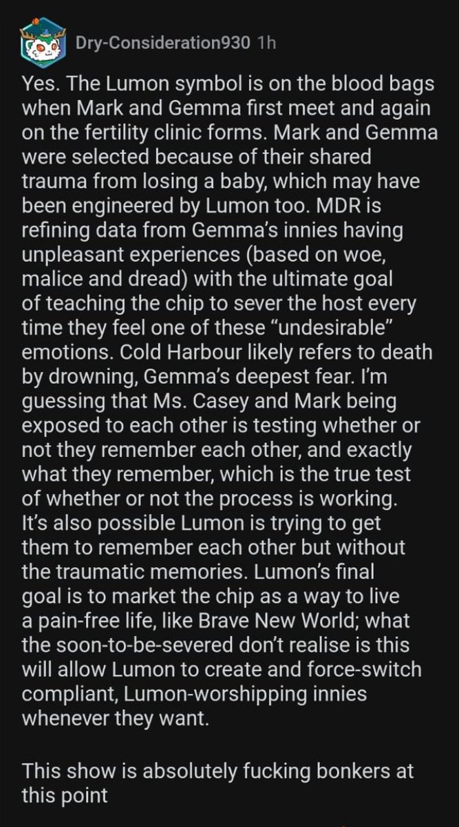 eaganhelena's tweet image. well reddit user Dry-Consideration930 is probably 100% correct