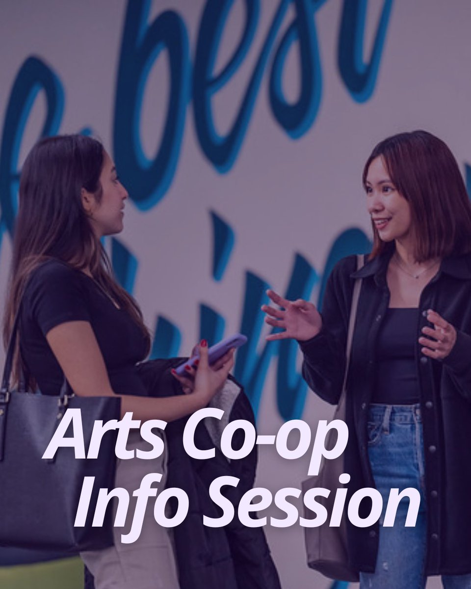 Want to kickstart your career with hands-on experience?  

Come to the UBC Arts Co-op Program info session to learn how to set yourself up for success! 

Date: March 12th 
Time: 12:00–1:00 PM 
📍 Location: Brock Commons South, Compass Hub-Room 3001