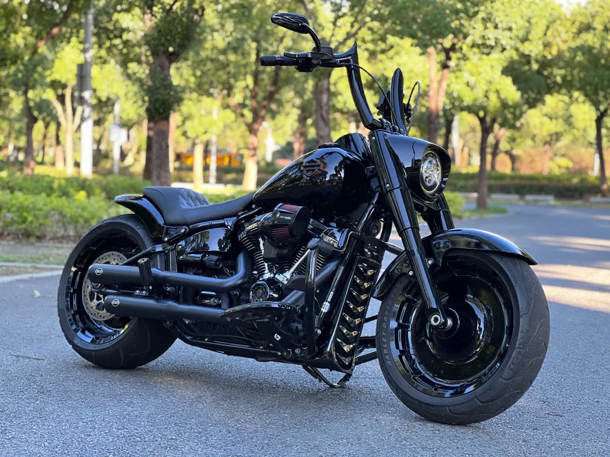 Emily59566605's tweet photo. I think no one will dislike this blackened Harley Fat Boy🏍️🏁
#motorcycle #Retro #retromotorcycle #harleydavidson #harleyfatboy #MotorcycleRacing #harleysawyer https://t.co/F37GT4jxWM
