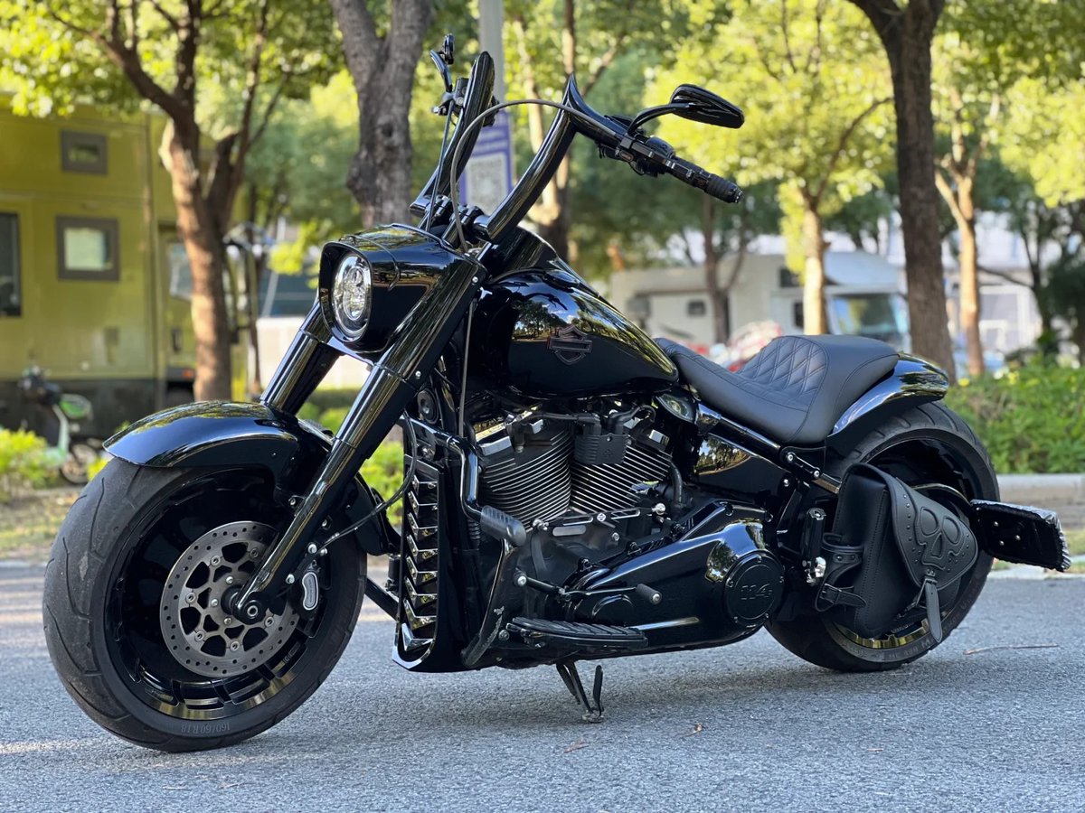 Emily59566605's tweet photo. I think no one will dislike this blackened Harley Fat Boy🏍️🏁
#motorcycle #Retro #retromotorcycle #harleydavidson #harleyfatboy #MotorcycleRacing #harleysawyer https://t.co/F37GT4jxWM