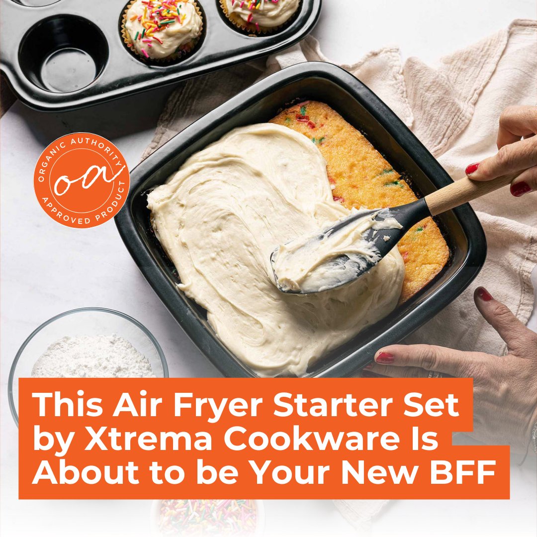 OrganicAuthorit's tweet photo. We know that air frying is all the craze right now…
Thankfully, Xtrema came out with this ah-mazing air fryer starter set, and it’s everything you’ve dreamed of: safe, affordable, and reliable.
Click the link so you can add it to your cart ASAP!👀
#NonToxic #XtremaCookware https://t.co/sqeLfB7MpC