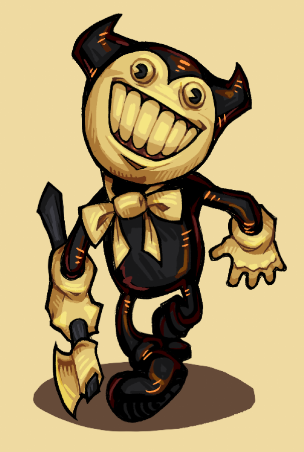 ollie ootim my beloved, so cool of a design #Bendy_and_the_ink_machine ...