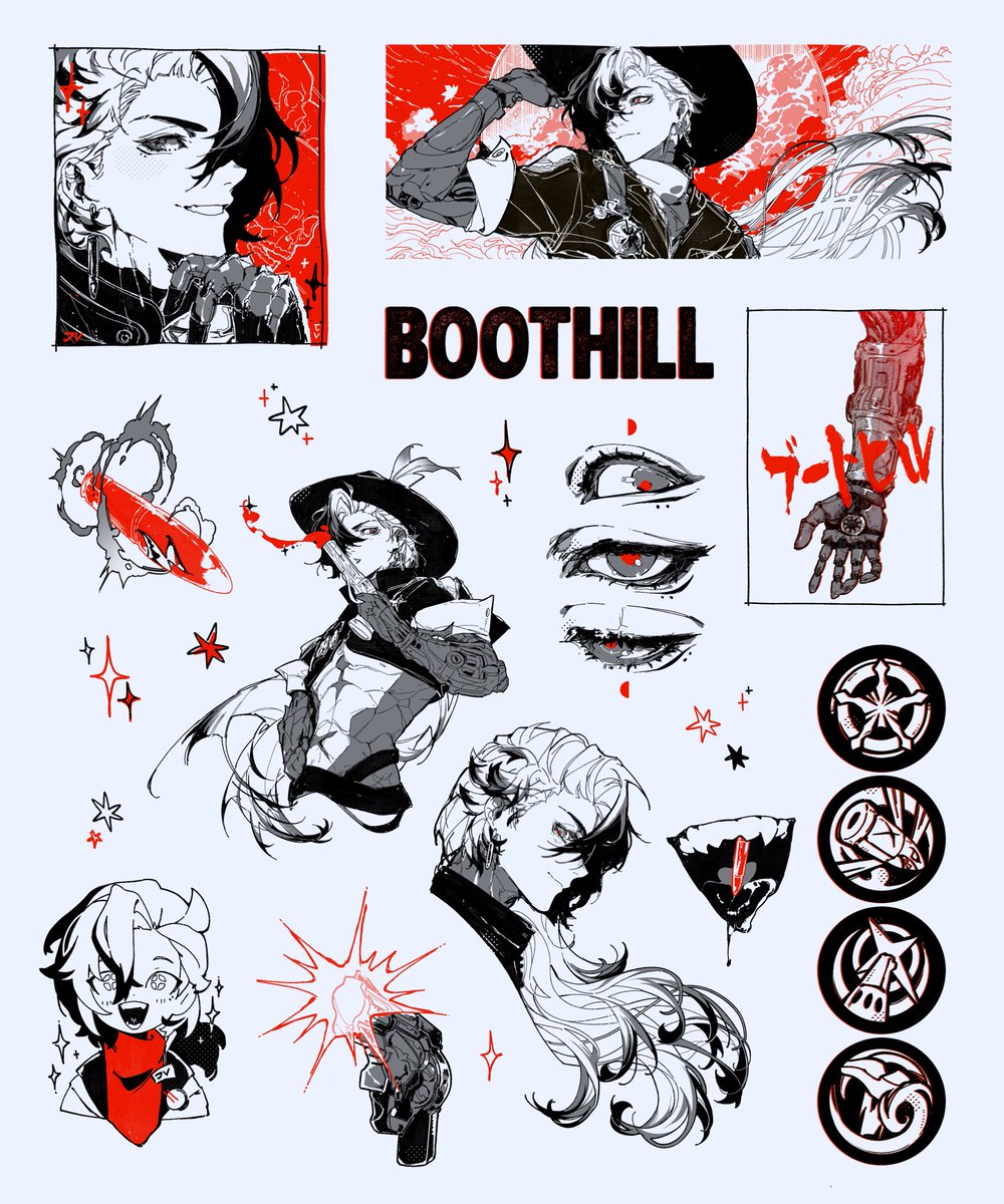 Fighting art block by designing myself some Boothill stickers