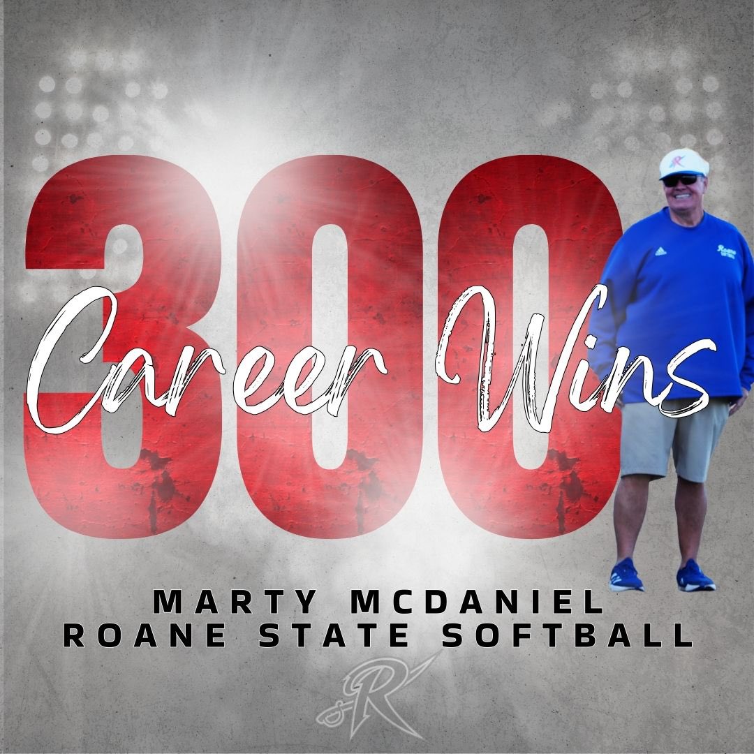 Roane State Softball (@roanestsoftball) on Twitter photo On February 14th, Coach Mac got his 300th career win as a head coach. Overall as an assistant and head coach he has been a part of 1070 wins! Congrats, <a href="/marty_mac17/">Marty McDaniel</a> ❤️🤍💙 On February 14th, Coach Mac got his 300th career win as a head coach. Overall as an assistant and head coach he has been a part of 1070 wins! Congrats, <a href="/marty_mac17/">Marty McDaniel</a> ❤️🤍💙
