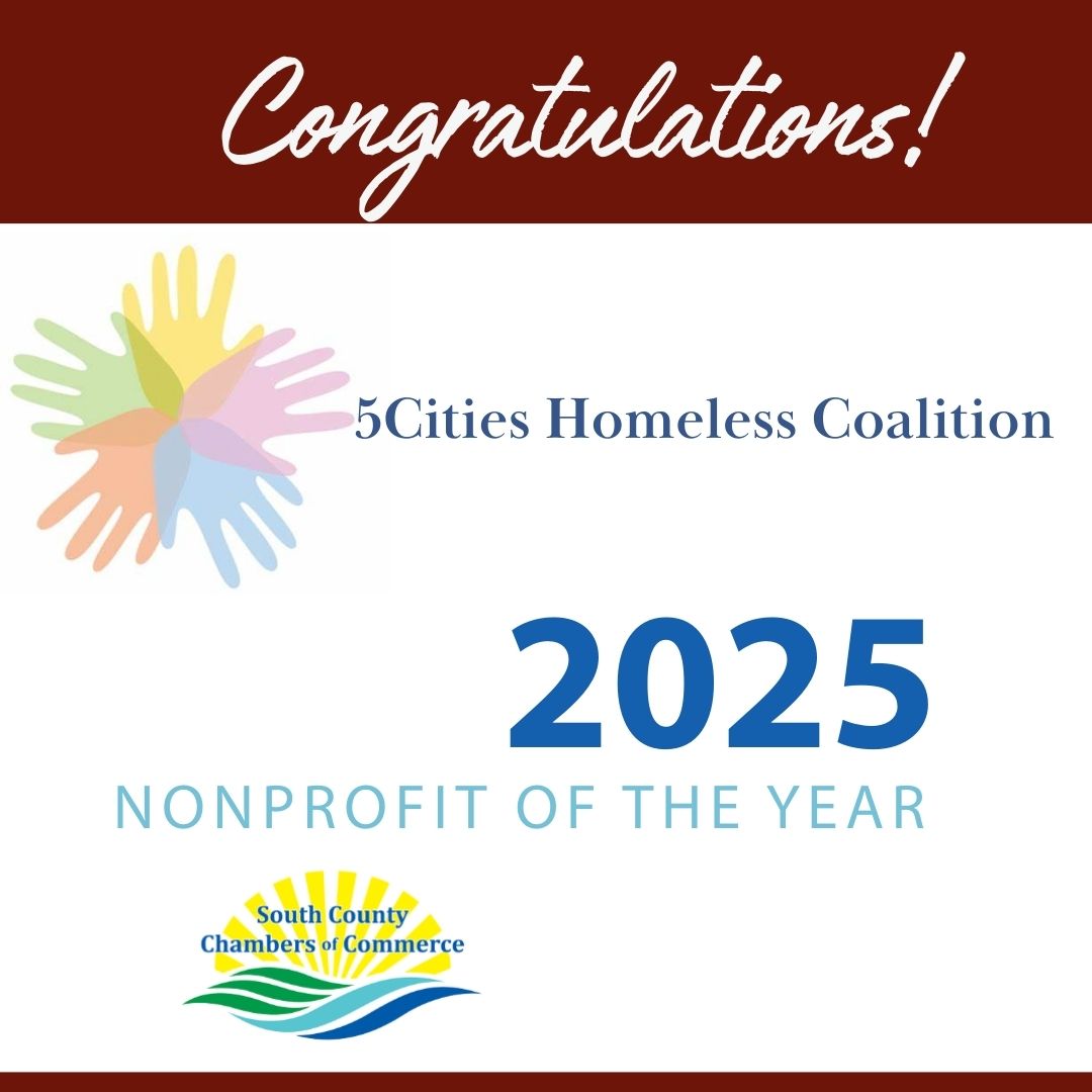 WallaceGroupSLO's tweet photo. Congratulations to the South County Chamber of Commerce 2025 Nonprofit of the Year, 5 Cities Homeless Coalition! Their mission is to offer resources, hope, and support to those experiencing homelessness; we thank them for their work!  https://t.co/LqBZItq9YA. https://t.co/sSpt7dlwYn