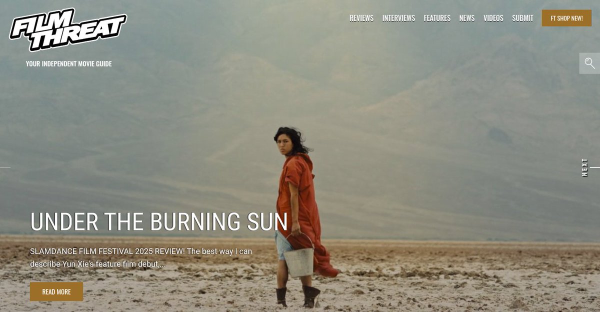 FilmThreat's tweet image. “…a young woman’s mythical odyssey to get an abortion.” Alan Ng reviews the @Slamdance title Under The Burning Sun.
filmthreat.com/reviews/under-… #Slamdance #FilmThreatSlamdance #Slamdance2025