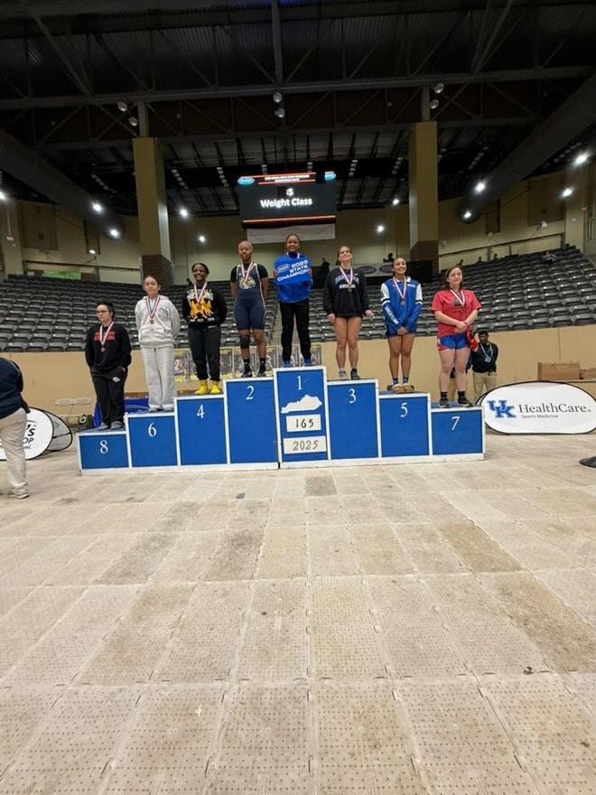 ShawneeAcademy's tweet photo. Congratulations 🎉 to our FIRST EVER female 🩷 student to place in the history… or should we say “HERstory” of The Academy @ Shawnee Girls State KHSAA Wrestling Competition 🤼‍♀️ 

Way to go, Talayjah Brents! 🦅 🏅 

#HERstory #GirlsRule #wrestlinggirls #WeAreShawnee https://t.co/UFKjlQPr4w
