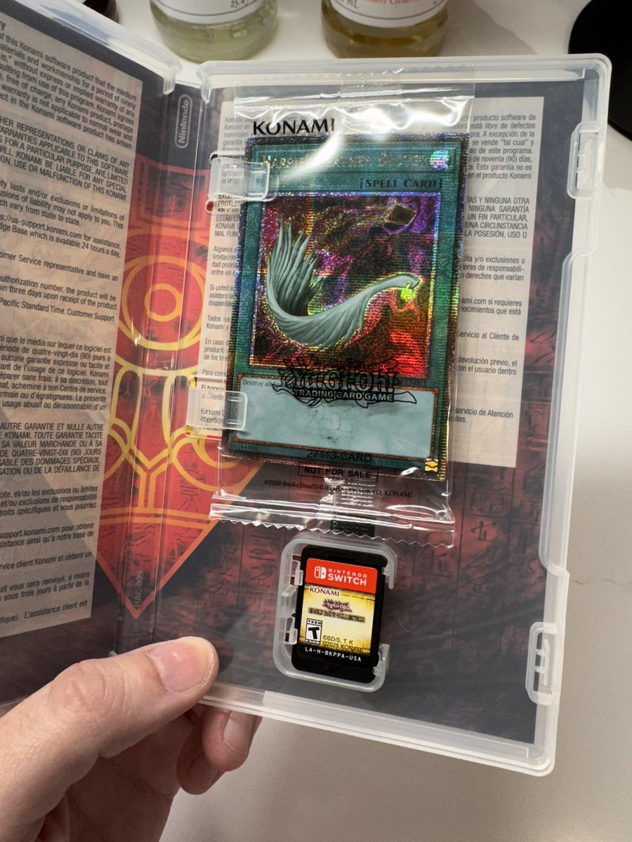 Feeling like a kid again after finally getting another physical Yu-Gi-Oh game with a promo card.