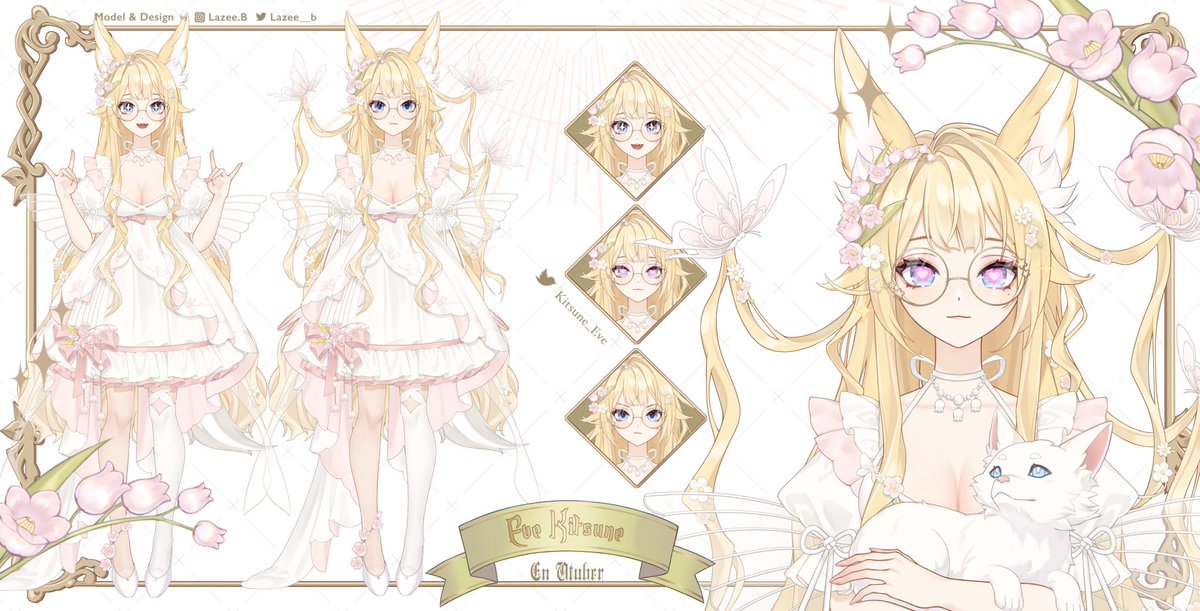 Laze.B (@lazee__b) on Twitter photo New outfit design for <a href="/Kitsune_Eve/">Kitsune Eve 🤍✨【kisaキサ】</a>
Congratulations on your debut dear Eve 💕🌸 New outfit design for <a href="/Kitsune_Eve/">Kitsune Eve 🤍✨【kisaキサ】</a>
Congratulations on your debut dear Eve 💕🌸