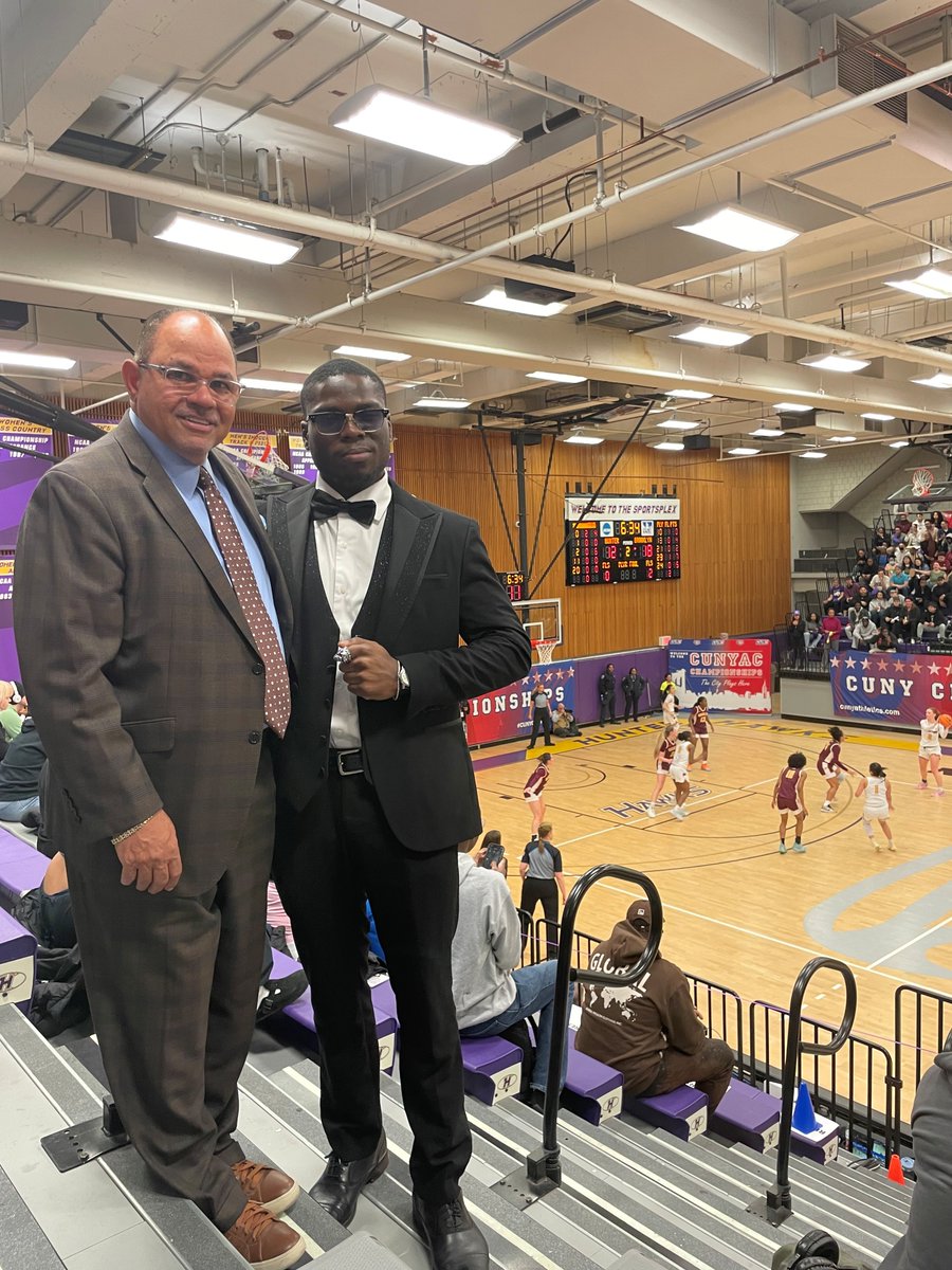 Glad to join <a href="/USSCUNY/">USS CUNY</a> Chair &amp; <a href="/CUNY/">The City University of New York</a> Trustee Daniel Reden in support CUNY Athletics and our amazing student athletes! <a href="/CUNYAC/">CUNY Athletic Conference</a> <a href="/Hunter_College/">Hunter College</a> <a href="/BklynCollege411/">Brooklyn College</a>