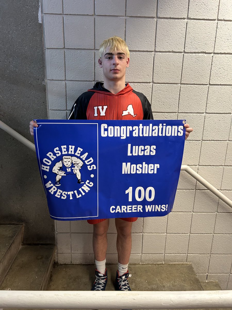 HHRaider Athletics (@hhraiderad) on Twitter photo Congratulations to Horseheads Blue Raider Wrestler Lucas Mosher who hit 100 career wins while wrestling at states today! Awesome!
<a href="/HhdsSchools/">Horseheads Schools</a> <a href="/WETM18Sports/">WETM-TV Sports</a> <a href="/WENYKarinaN/">Karina Norman</a> @WENYRyanC <a href="/18SportsAndy/">Andy Malnoske</a> <a href="/SGAndrewLegare/">Andrew Legare</a> <a href="/TierReport/">Southern Tier Sports Report</a> <a href="/Sect4Athletics/">Section IV of NYSPHSAA</a> @DrTomDouglas1 Congratulations to Horseheads Blue Raider Wrestler Lucas Mosher who hit 100 career wins while wrestling at states today! Awesome!
<a href="/HhdsSchools/">Horseheads Schools</a> <a href="/WETM18Sports/">WETM-TV Sports</a> <a href="/WENYKarinaN/">Karina Norman</a> @WENYRyanC <a href="/18SportsAndy/">Andy Malnoske</a> <a href="/SGAndrewLegare/">Andrew Legare</a> <a href="/TierReport/">Southern Tier Sports Report</a> <a href="/Sect4Athletics/">Section IV of NYSPHSAA</a> @DrTomDouglas1