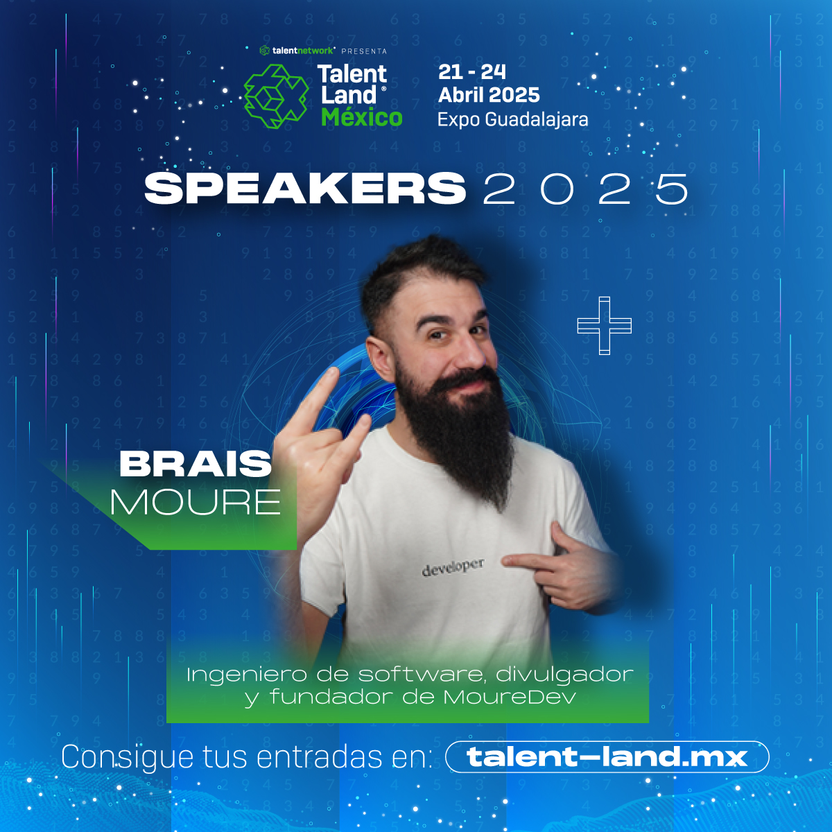 talentrepublic_'s tweet image. 🚀 Convierte tu pasión por el código en tu mayor oportunidad.

@MoureDev, ingeniero de software, divulgador y fundador de #MoureDev, ha inspirado a miles de desarrolladores a llevar sus habilidades al siguiente nivel.  

Asiste a su charla en el escenario principal de…