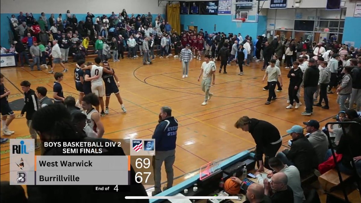 RIIL Boys Division II Basketball Semifinals: West Warwick 69, Burrillville 67
WATCH the replay on any device with the <a href="/NFHSNetwork/">NFHS Network</a>:
nfhsnetwork.com/events/johnsto…