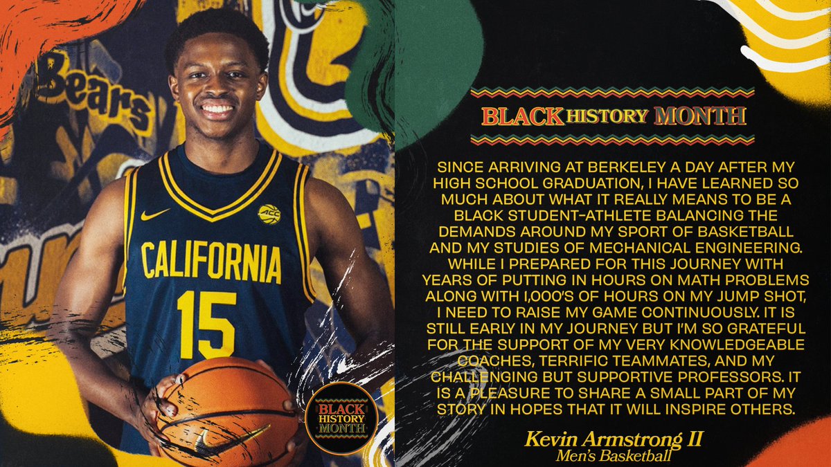 Cal DEIBJ Office (@caldeibj) on Twitter photo Black History Month Spotlight π
Todayβs spotlight features Kevin Armstrong II (<a href="/K2Armstrong2024/">Kevin Armstrong ll πβΎοΈ</a>) of @CalMBB
#GoBears #AccelerateDEIBJ #BHM25 #aaCALerate Black History Month Spotlight π
Todayβs spotlight features Kevin Armstrong II (<a href="/K2Armstrong2024/">Kevin Armstrong ll πβΎοΈ</a>) of @CalMBB
#GoBears #AccelerateDEIBJ #BHM25 #aaCALerate
