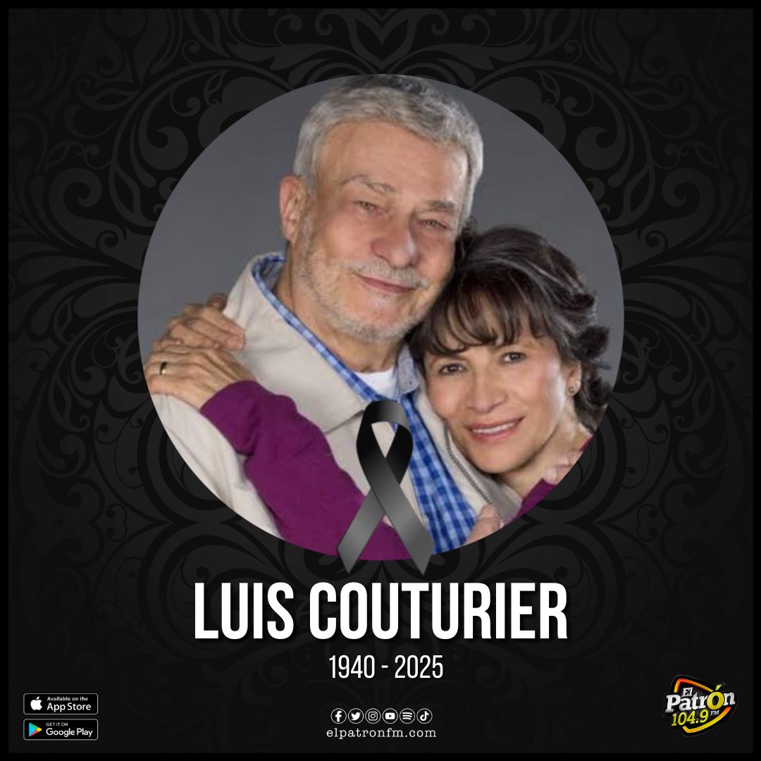 ElPatronFM's tweet photo. Muere el actor mexicano, Luis Couturier, a los 84 años.
Su destacada trayectoria en televisión y cine deja una huella imborrable en la industria del entretenimiento.
QEPD 🕊️✝️ https://t.co/9CddYd6Erw