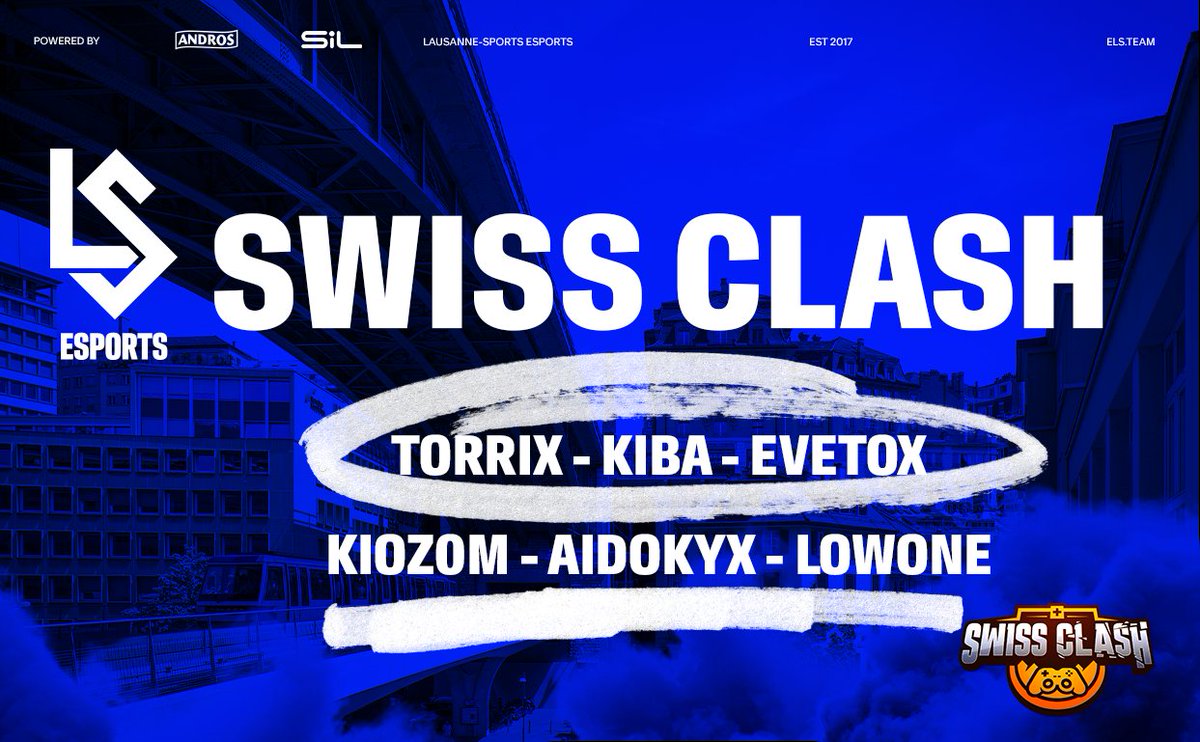 eLS | Lausanne-Sport Esports (@lausanneesports) on Twitter photo C'EST L'HEURE DU SWISS 🇨🇭 CLASH ⚔
On débarque avec la fine équipe du GOAT du multigaming <a href="/eLS_Torrix/">eLS Torrix</a> pour rafler le trophée 🏆
📺 twitch.tv/fragboxgaming
#AllezLausanne 🔵⚪ C'EST L'HEURE DU SWISS 🇨🇭 CLASH ⚔
On débarque avec la fine équipe du GOAT du multigaming <a href="/eLS_Torrix/">eLS Torrix</a> pour rafler le trophée 🏆
📺 twitch.tv/fragboxgaming
#AllezLausanne 🔵⚪