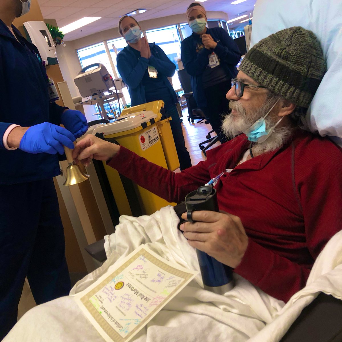 marlenemz's tweet photo. My dad had his last chemo infusion today ♥️ https://t.co/Db3gQlazUR