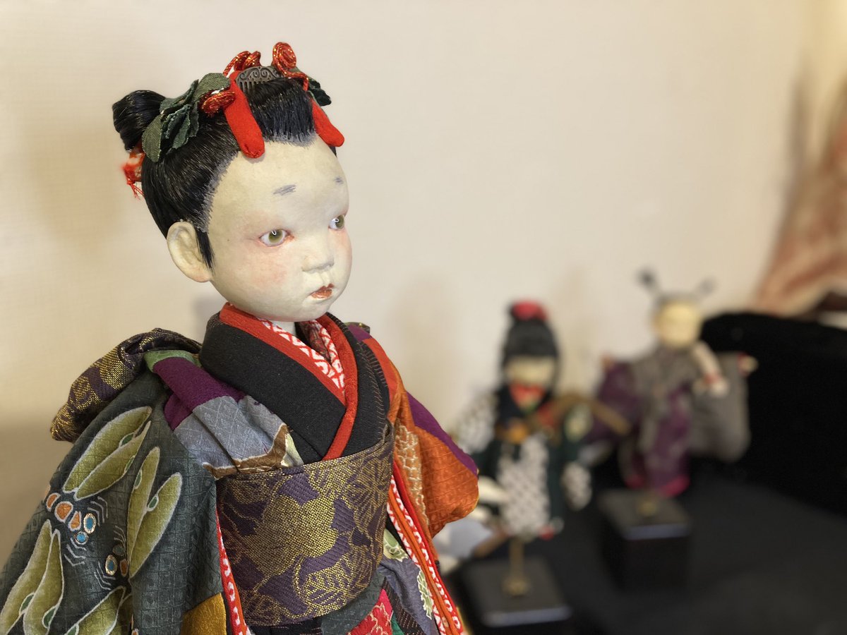 和風　創作人形 都志子様 人形作家 粘土、球体関節人形作品紹介【第18回倉敷ひいな展