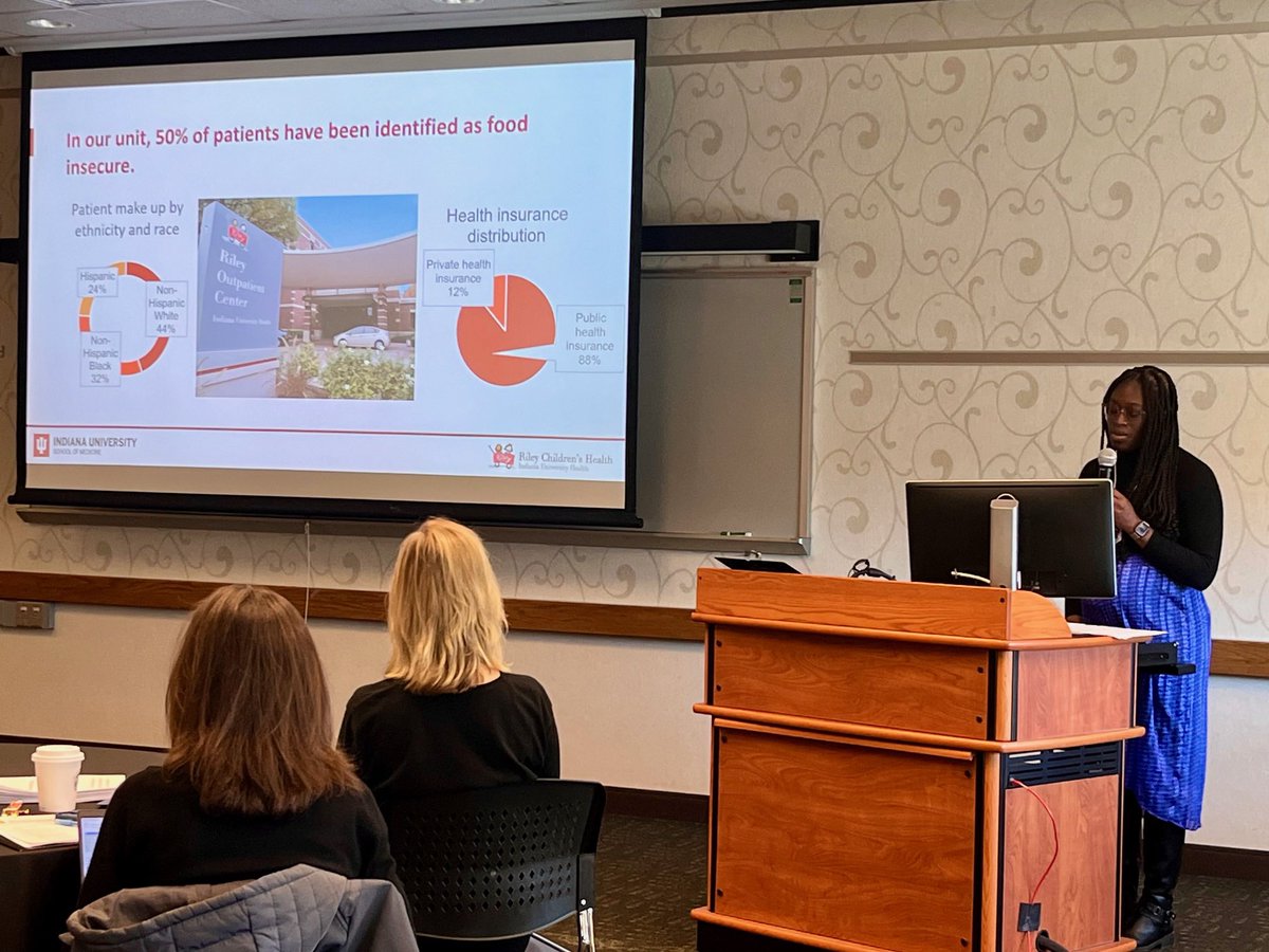 IU/Riley Childrenās Health Peds Nephrology (@iupedskidney) on Twitter photo Her research, along with mentor and dialysis director <a href="/NehaPottanat/">Neha Pottanat, MD</a> found that the prevalence of patients with both food and nutrition insecurity was 48% in pediatric ESKD patients. Nutrition insecurity screening identified an additional 23% of patients with specific barriers! Her research, along with mentor and dialysis director <a href="/NehaPottanat/">Neha Pottanat, MD</a> found that the prevalence of patients with both food and nutrition insecurity was 48% in pediatric ESKD patients. Nutrition insecurity screening identified an additional 23% of patients with specific barriers!