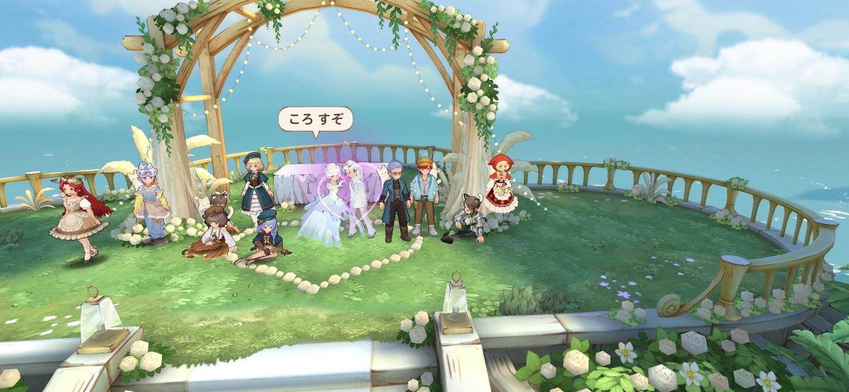 misa_gift's tweet photo. 先日ゲーム内で結婚式してきました。ええ、やるからには課金の方ですけどなにか?終わったあとはドレスも貰えるということでホクホクです(式がしたいよりドレス欲しかったから) https://t.co/WNQtf6TqN3