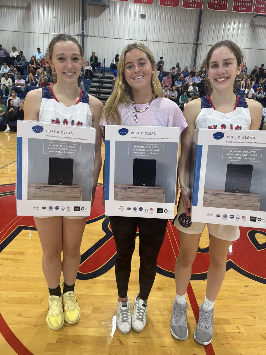 Congratulations to the Aerus/MAIS 2025 Girls’ Players of the Year. Thanks so much to Mr. Jason Hubbard and the Aerus Corporation for their partnership with MAIS. Pictured (L-R) Stella Havard, Central Hinds (4A), Zoe Alford, Parklane (5A) &amp; Ann Magee Stradinger, Jackson Prep (6A).