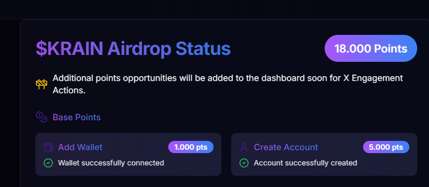 NFTLuaaa's tweet image. o airdrop mais facil de 2025 @krain_ai airdrop.krain.ai/QHQ6WE