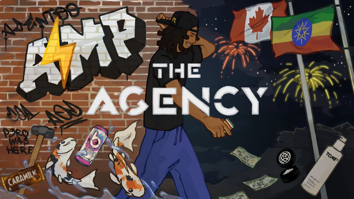 Offline screen I did for <a href="/CallMeAgent00/">AMP Agent ⚡</a> , this is too cool 2025 is not real whatdahellll 😵‍💫