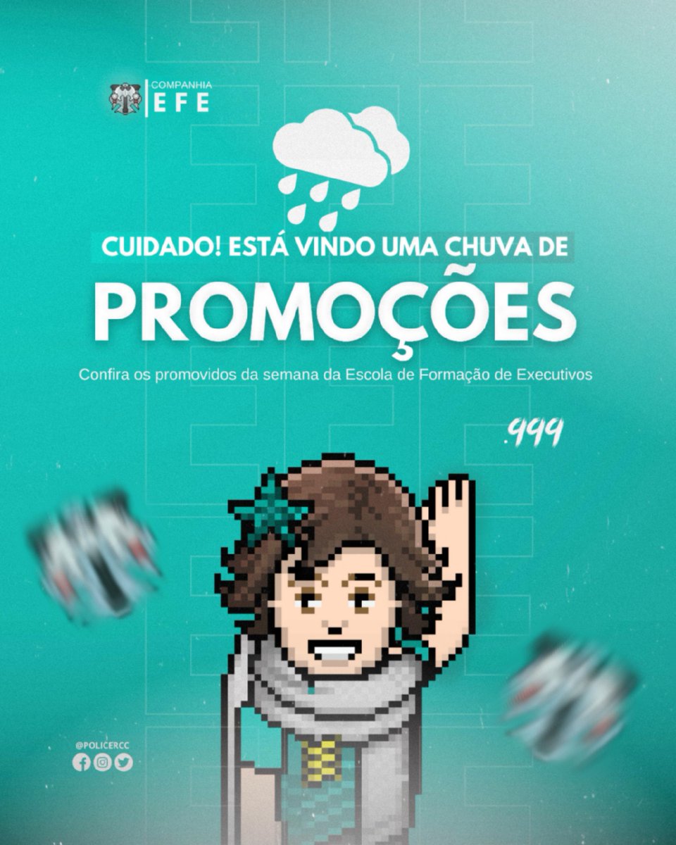 PoliceRCC's tweet image. O esforço de hoje é a conquista de amanhã! 💙

Os promovidos do EFE mostraram que, com dedicação e trabalho duro, qualquer objetivo é alcançável. 

Parabéns pela promoção! 👊🏻

#PoliceRCC #HabboHotel #RCCéVocê