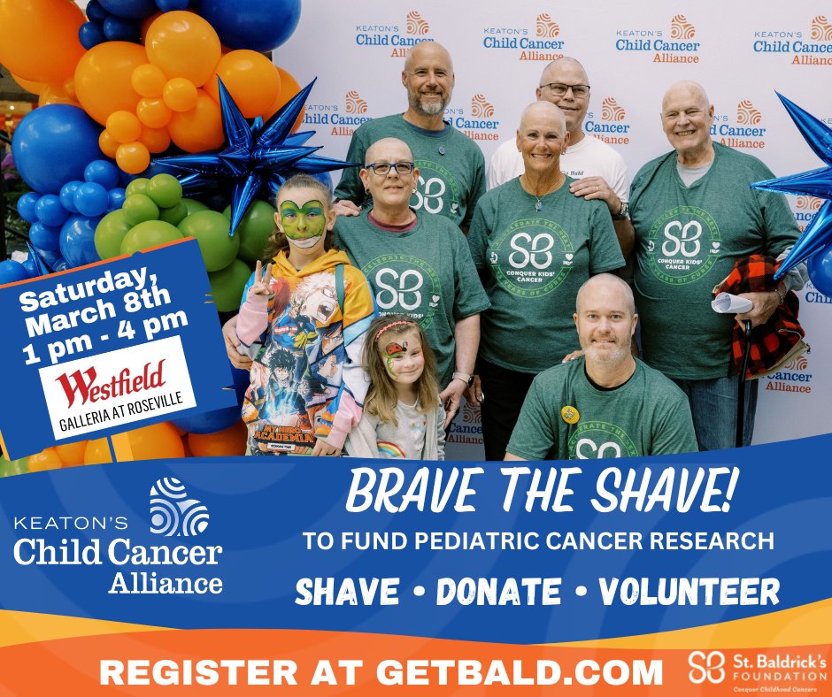 KeatonsCCA's tweet image. 🎗 𝗢𝗻𝗲 𝘄𝗲𝗲𝗸 𝘁𝗼 𝗴𝗼!! Be part of providing 𝗛𝗼𝗽𝗲 and 𝗦𝘁𝗿𝗲𝗻𝗴𝘁𝗵 to 𝗖𝗵𝗶𝗹𝗱 𝗖𝗮𝗻𝗰𝗲𝗿 𝗪𝗮𝗿𝗿𝗶𝗼𝗿𝘀 so they may have a 𝗕𝗿𝗶𝗴𝗵𝘁𝗲𝗿 𝗙𝘂𝘁𝘂𝗿𝗲!
📍 𝗦𝗶𝗴𝗻 𝘂𝗽 at lnkd.in/ghYBFc38

#Keatons | #BravetheShave | #Conquerkidscancer
