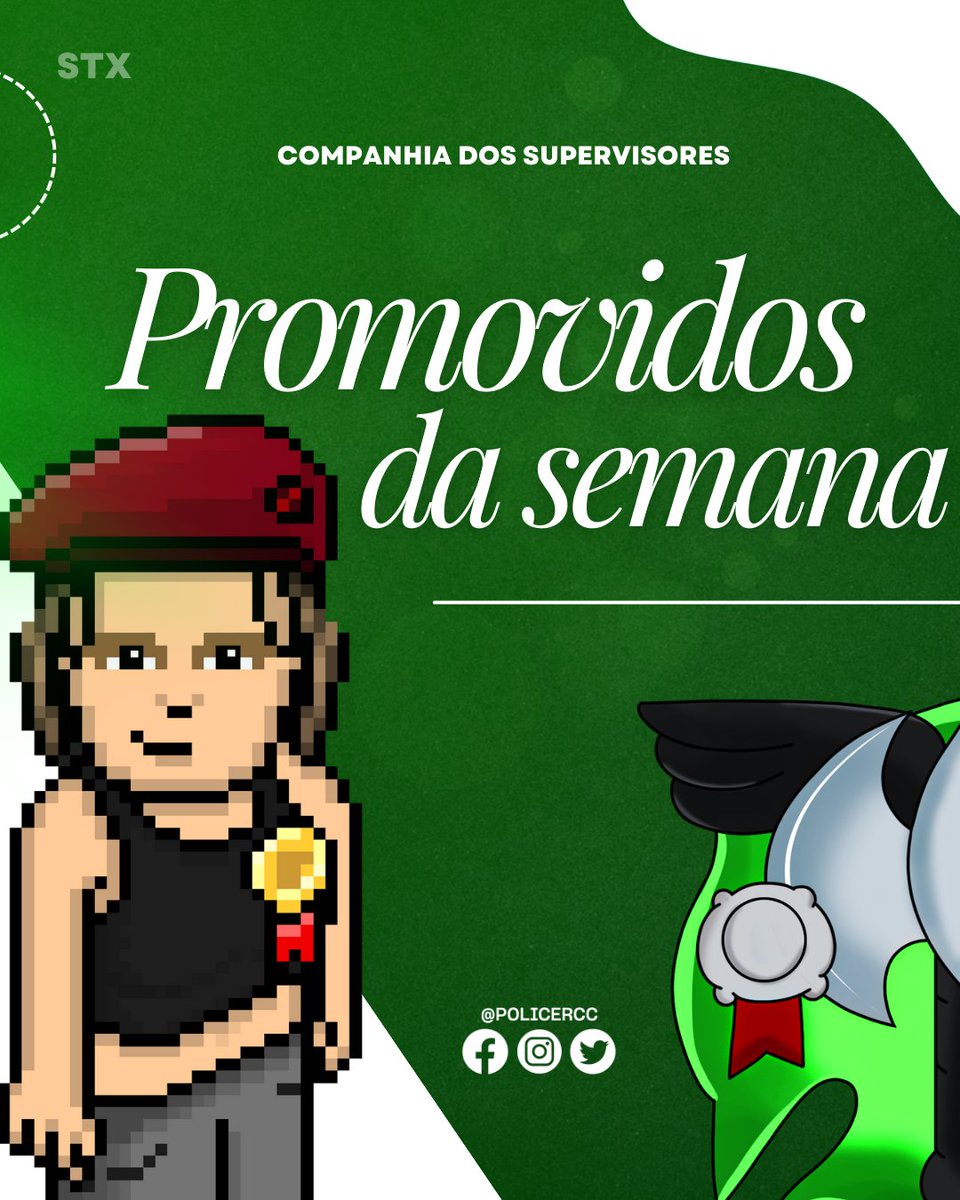 PoliceRCC's tweet image. Compromisso que gera resultados! 🏆

Os promovidos dos SUPervisores alcançaram mais um degrau na sua jornada. Determinação e comprometimento os trouxeram até aqui!

Continuem crescendo e inspirando! 💚

#PoliceRCC #HabboHotel #RCCéVocê