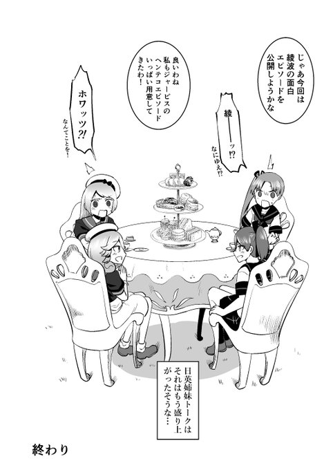 姉妹仲良くお茶会交流 