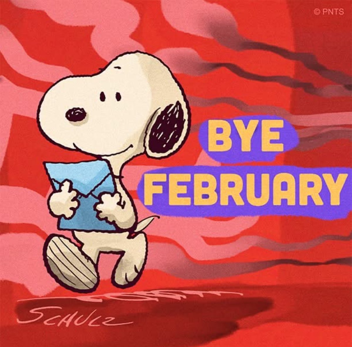 Goodbye, February! #Peanuts