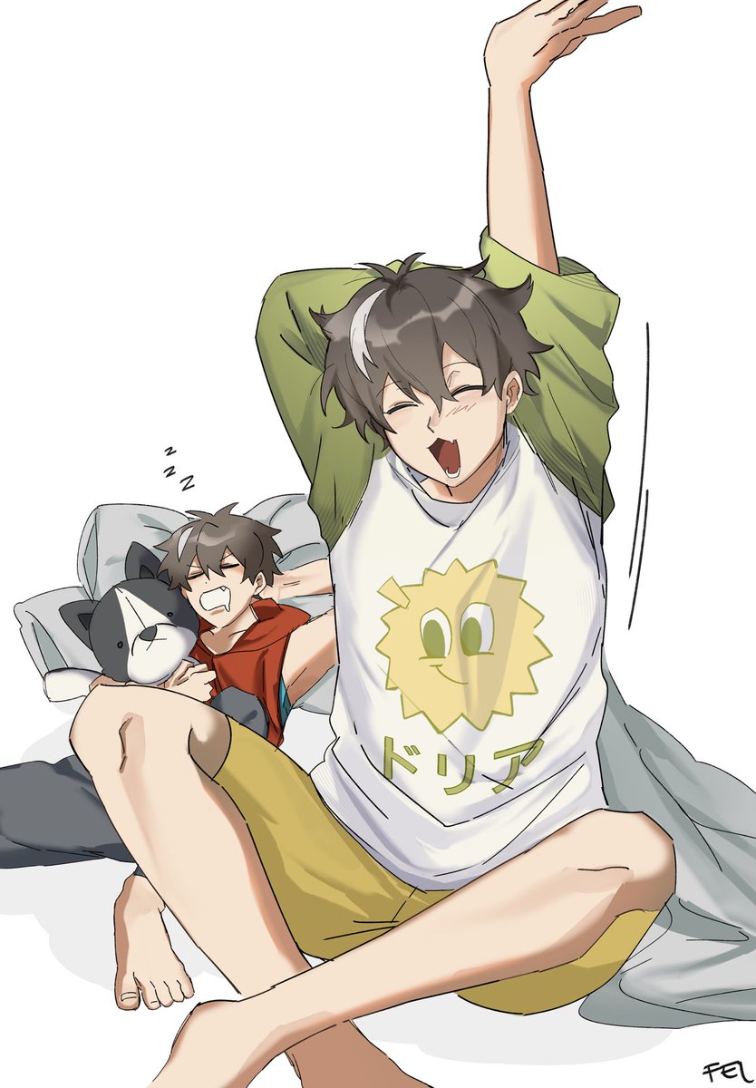 FelineTyne's tweet photo. Week 1: Good Morning

[five more minutes…]

#BoFuJSweeks #boboiboysori #boboiboyfrostfire https://t.co/5eGYSkq2oZ