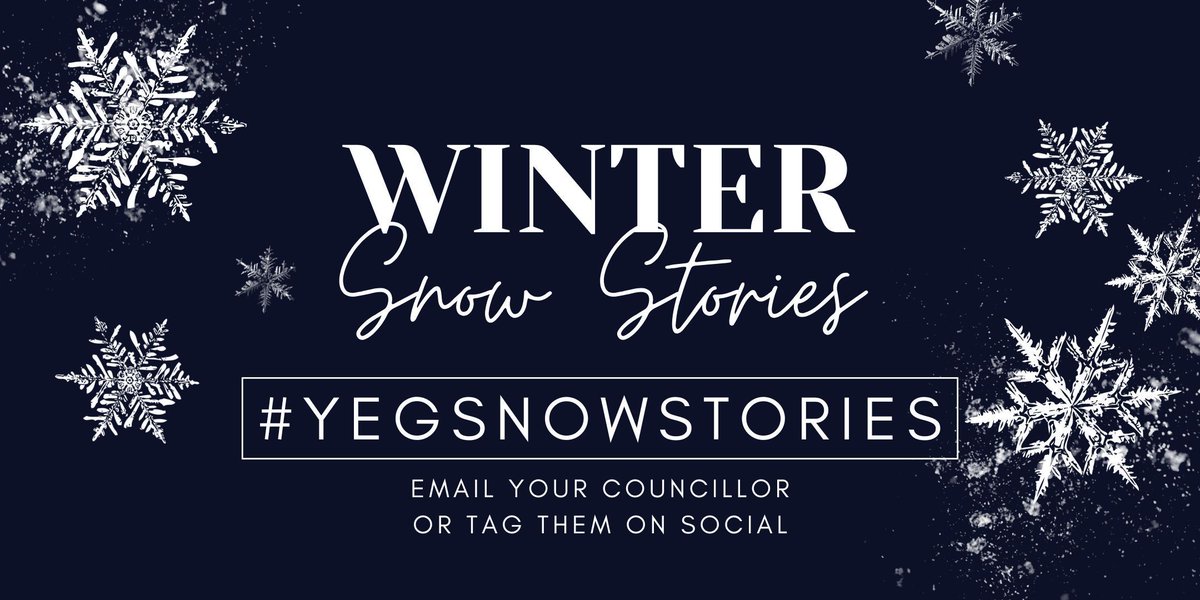Love a post-dinner walk but the snow or ice is a barrier? 

Take a picture and share your stories using #YEGSnowStories and let us know!