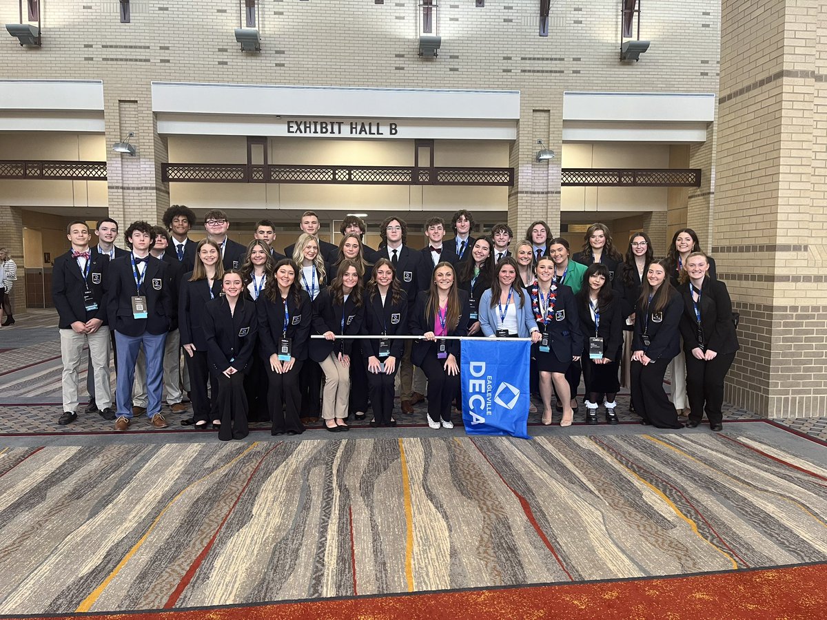 Couldn’t ask for a better group of students for the DECA conference missing a few who made trips back fourth for athletics