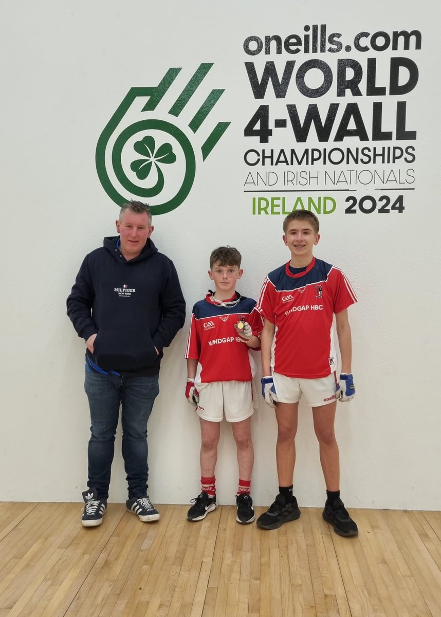 Congratulations to Will Moloney &amp; Adam Power, coached by Eamon Hawe, on winning the U14 B Doubles Final this evening in Windgap