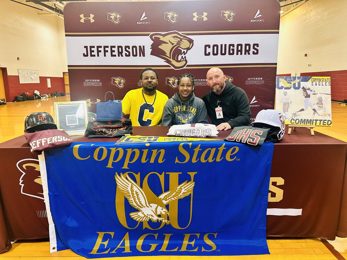 #SigningDay at Jefferson High School for <a href="/FirstStatePreps/">Athletic Recruiting</a> and current JHS Softball 1B/P <a href="/BrookeAllen2025/">Brooke Allen 2025</a> !!! Next stop <a href="/CoppinStateUniv/">Coppin State University</a> !!!

#FIRSTSTATEPREPS
#SigningDay2025
#CoppinStateUniversity
#PlayLikeAnEagle