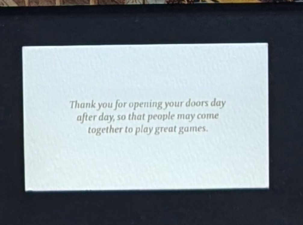 Greentree Sports Cards (@gscfab) on Twitter photo Finishing up the new space this weekend! Very excited to share the final product with you. Here's a sneak peak of something very sentimental to us. Thank you <a href="/james_white/">James White</a> <a href="/fabtcg/">Flesh and Blood</a> for everything you've done for the TCG community. #fabtcg Finishing up the new space this weekend! Very excited to share the final product with you. Here's a sneak peak of something very sentimental to us. Thank you <a href="/james_white/">James White</a> <a href="/fabtcg/">Flesh and Blood</a> for everything you've done for the TCG community. #fabtcg