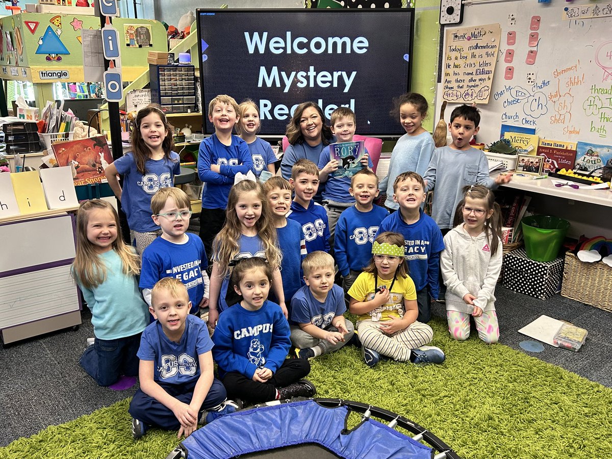 Thank you to our Mystery Reader this week! We get so excited waiting for the doorbell to ring on #mysteryreader days!
