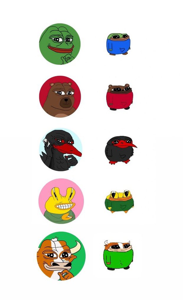 goldrobesalpha's tweet image. Market memes for market participants, simple as that 🥂
On $ETH : $PEPE $BOBO $DODO $MUMU $SNIBBU
On $SOL : $pep $bob $dod $mum $snib
This ain’t rocket science 🧪
OG on #ethereum
Smol on #solana
If you can’t understand it you are not going to make it 🤝