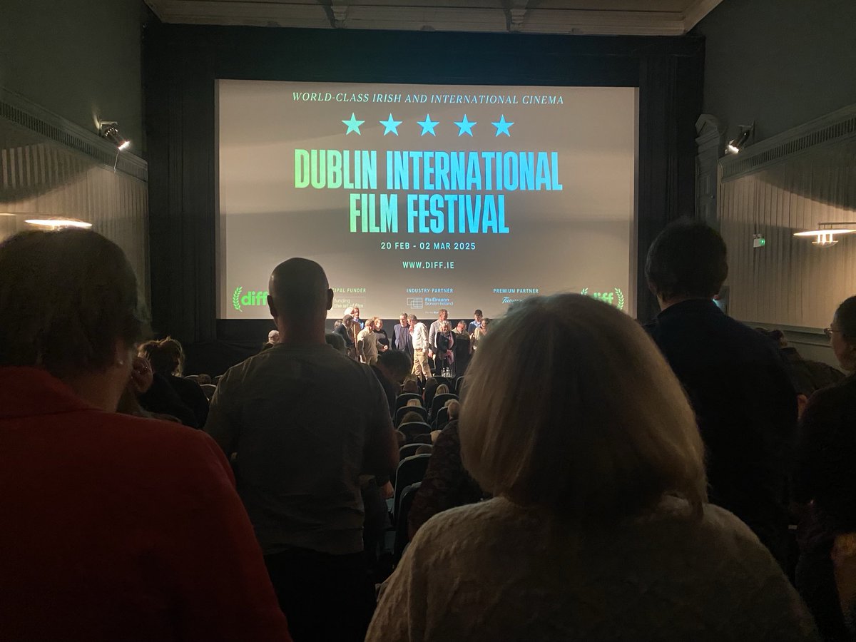 Well deserved standing ovation at the ⁦<a href="/DublinFilmFest/">Dublin International Film Festival</a>⁩ world premiere of #BornThatWay, a mesmeric film about the visionary Patrick Lydon, his wife Gladys and the Camphill communities in which they lived. Such a privilege to have Gladys &amp; so many of the Camphill gang there.