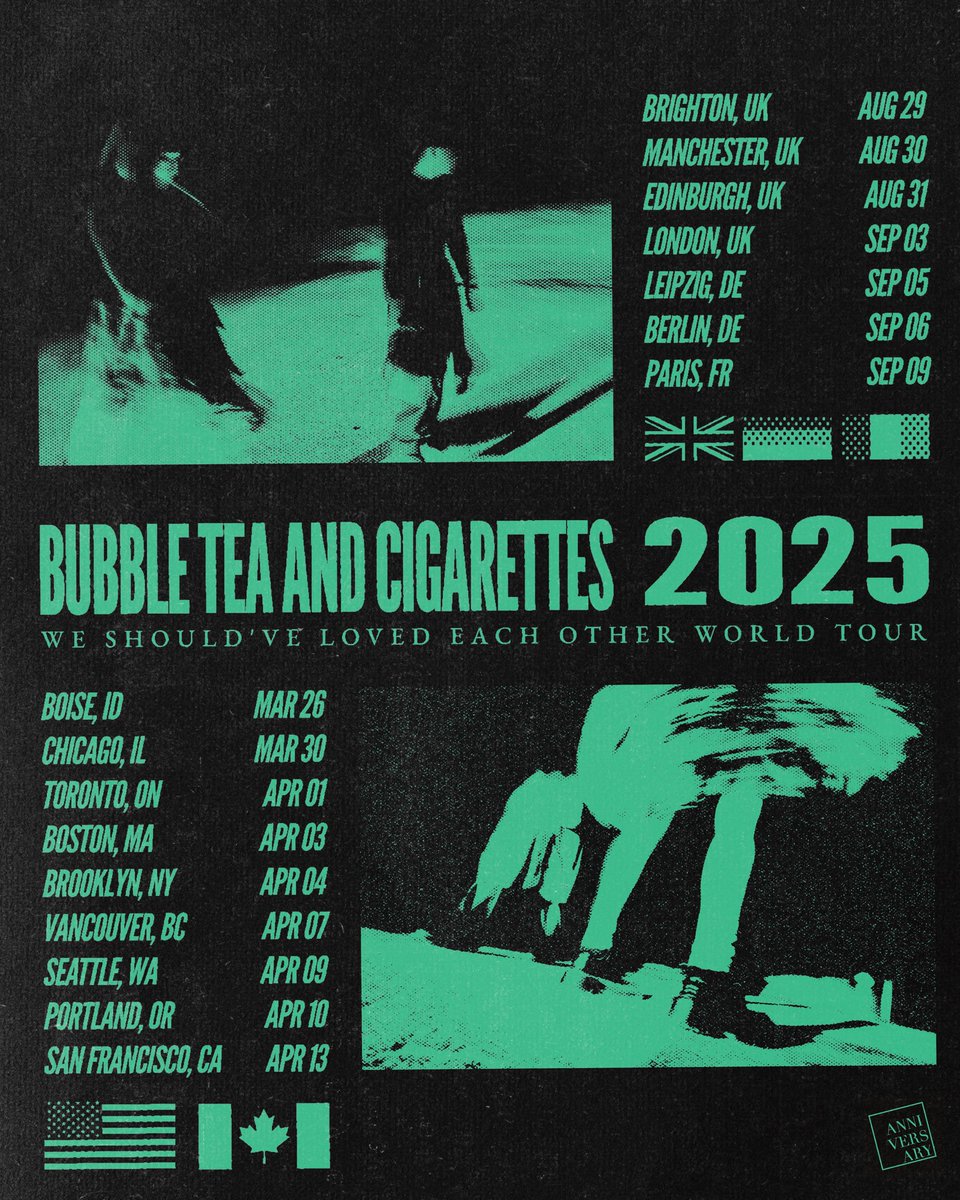 Adding 🇺🇸SF (Apr 13) and 🇩🇪Leipzig (Sep 5) to the upcoming tour!!

Hope to see you there soon 🥰

🖤

Kat &amp; Andi